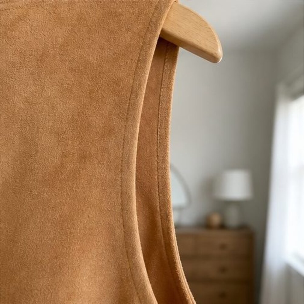 Camel Ruffle Blouse - Picture 5 of 6